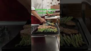 Espárragos verdes Spanish food👌😲trending ytshort travelshortsviralvideo [upl. by Roeser]