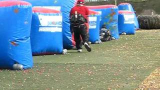 Paintball dye dm9 in action airball snake side high intensity practice RAW [upl. by Refannej]