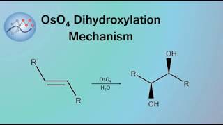 OsO4 Osmium Tetroxide Dihydroxylation Mechanism  Organic Chemistry [upl. by Emelia]