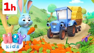 El Tractor y los Animales y Más  ¡ Una Hora   Rima Infantil  HeyKids  Canciones infantiles [upl. by Ardelle]