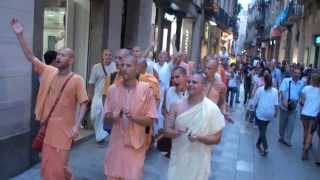 Traveling Sankirtan Diary 2013 Barcelona Spain 1409 [upl. by Nnylatsyrk]