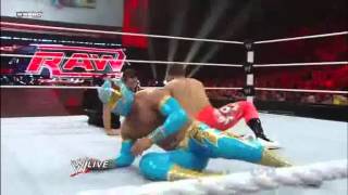 Sin Cara debut match in WWE [upl. by Alexandrina]