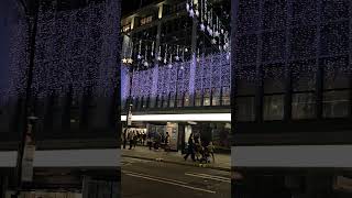 Oxford Street Christmas lights turned On christmas music merrychristmas cover oxfordstreet [upl. by Dnalel]