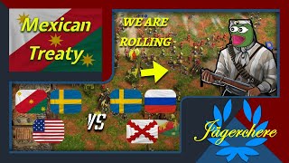 The Fort Again Build As Requested  3v3 Treaty with Mexicans  AOE III DE [upl. by Euqinoj]