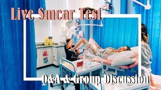 Live Smear Test QampA With The Nurse amp Office Group Discussion [upl. by Pudens]