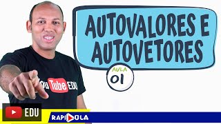 AUTOVALORES E AUTOVETORES PASSO A PASSO 01 [upl. by Haorbed668]