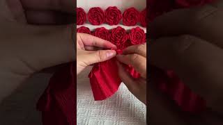 DIY crepe paper flowers handmade handmadegifts flowers gift paper rose handmadecraft craft [upl. by Catherin212]