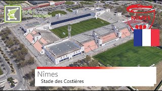 Stade des Costières  Nîmes Olympique  Google Earth  2019 [upl. by Deonne]