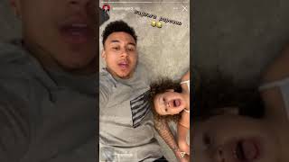 Jesse Lingard teaching his daughter some Jamaican slangs on Ig [upl. by Adnih933]