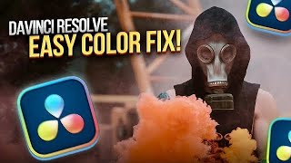 How To FIX DESATURATED FOOTAGE in DaVinci Resolve Quick  Easy DaVinci Resolve 17 Tutorial [upl. by Odiug162]