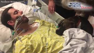 Dog Visits Hospital To Say Goodbye to Owner [upl. by Xyno]