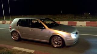 Golf 4 18T straight pipe 63 takeoff sound [upl. by Crandell]