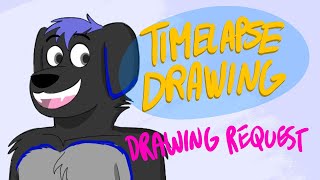 TIMELAPSE DRAWING  DRAWING REQUEST  Onyx Not My Character [upl. by Aoniak]