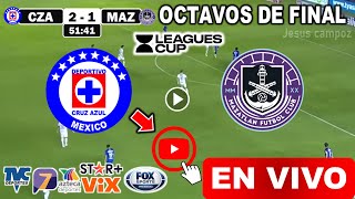 Cruz Azul vs Mazatlán en vivo donde ver a que hora juega Cruz Azul vs Mazatlán Leagues Cup 2024 [upl. by Taam]