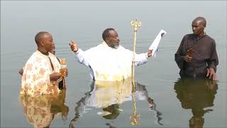 Massive Orthodox Christian Baptism of Africans Rwanda [upl. by Acino507]