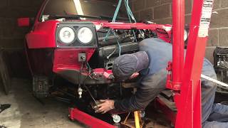 How to remove engine from a Lancia Delta Integrale Part 3 [upl. by Candis]