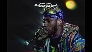 Mos Def  Mathematics Lord Rams remix remix mosdef hiphop [upl. by Ellata]