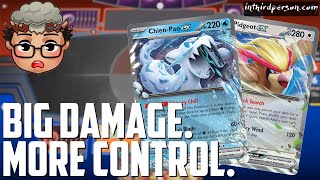 ChienPao ex gets MORE CONTROL with Pidgeot ex  Pokemon TCG Deck List  Matches [upl. by Psyche]