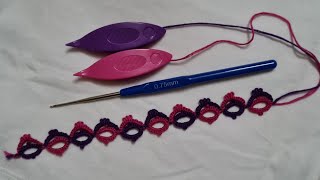 Tatting Shuttle Lace [upl. by Anah363]