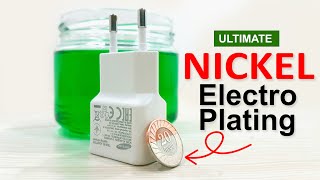 Nickel Electroplating Under 4 Minutes  How To Make Nickel Plating Solution [upl. by Salot]