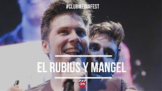 El Rubius y Mangel en el ClubMediaFest  Sábado 11 [upl. by Acnalb]