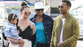 John Legend And Chrissy Teigen Out With Darling Daughter Luna [upl. by Dee525]