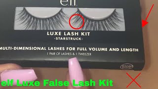 ✅ How To Use elf Luxe False Lash Kit Review [upl. by Yeaton]