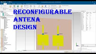 reconfigurable antenna with choke inductor resistor varactor used in cst hfss ads [upl. by Isolt]
