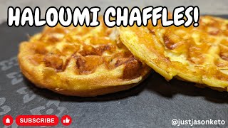 Delicious Mediterranean Spice Haloumi Cheese Chaffles To Make Your Mouth Water  chaffle keto [upl. by Ellenyl]