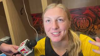 Sydney Affolter hopes Iowa womens basketballs depth style can help against UConn in Final Four [upl. by Chang560]