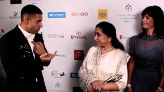 Jay Sean and Asha Bhosle Duet at The Asian Awards 2011 [upl. by Ande378]