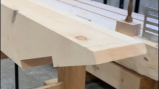 How To Make A Timber Frame Scarf Joint [upl. by Yllah]