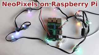 How to Use Addressable RGB LED NeoPixels WS2812B WS2811 SK6812 etc on Raspberry Pi Computer [upl. by Carmelo]