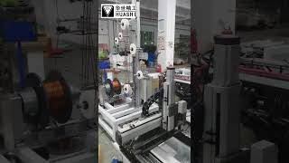 Wire winding machine automatically wingding wire and cutting manually picking up wire coil [upl. by Naitsirhc]