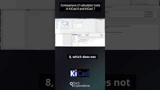 Calculator tools in KiCad 8  A Comparison with KiCad 7 [upl. by Auof]