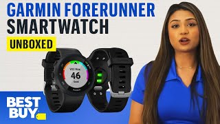 Track Your Heart Rate Garmin Forerunner 45 Smartwatch  Unboxed from Best Buy [upl. by Paolina914]