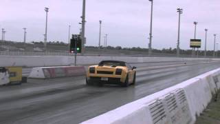 2008 Lamborghini Gallardo Heffner Twin Turbo 14 mile Drag Racing [upl. by Anet]