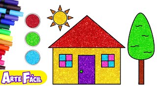 NOVO APRENDA A DESENHAR UMA CASINHA DOCE 🏠 Melhor Vídeo Infantil  Desenho fácil  Chiki Art Brasil [upl. by Ayidan]