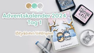 Create A Smile Adventskalender Tag 1  Klitzekleiner Wintergruß [upl. by Nodnar]