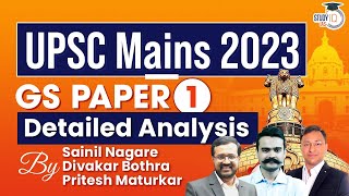 UPSC Mains 2023  GS Paper 1 Detailed Analysis amp Answers  Geography Society amp History [upl. by Findlay]