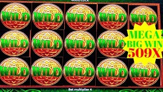 ✦MEGA BIG WIN✦ Wild LepreCoins Slot Machine ✦✦MASSIVE LINE HIT✦✦509X  Huge Win At WONDER 4 TOWER [upl. by Arreis]