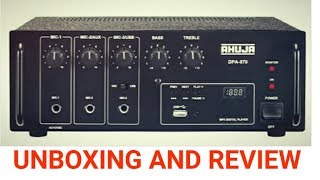 Ahuja pa amplifier DPA570 unboxing and review [upl. by Herm]