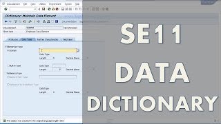 Learn SAP ABAP  SE11 Data Dictionary  Create A SAP Table [upl. by Hylton477]