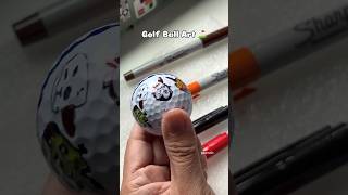 Golf Ball Art ⛳️ Halloween edition [upl. by Kubis]