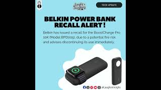 Belkin Recalls BoostCharge Pro Due to Fire Hazard [upl. by Dinnage]