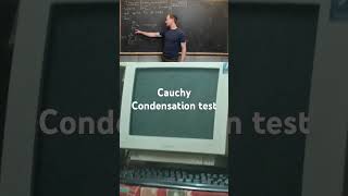 Cauchy Condensation test maths mathematics realanalysis convergent [upl. by Oicinoid]