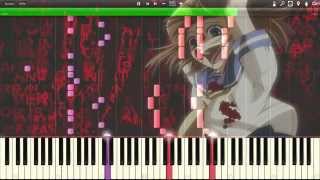 Higurashi no Naku Koro ni ひぐらしのなく頃に Piano Cover  Synthesia [upl. by Ynnig]