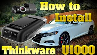 How to Install a Thinkware U1000 Dashcam [upl. by Serolod168]