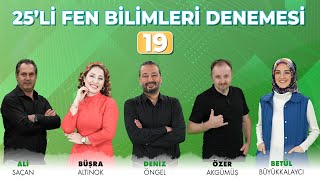 345 YAYINCILIK TYT 25Lİ FEN BİLİMLERİ DENEMESİ  19 [upl. by Myrta]