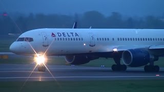 Delta Air Lines N711ZX 757200 Takeoff Portland Airport PDX [upl. by Odraboel196]